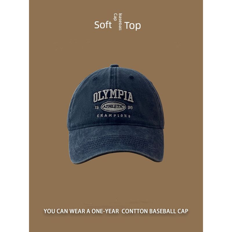 American Retro Baseball Cap Women s Soft Top Washed Letters Embroidered Peaked Cap Big Head Circumference Distressed Cap Men s Fashion Navy Adjustable
American Retro Baseball Cap Women s Soft Top Washed Letters Embroidered Peaked Cap Big Head Circumference Distressed Cap Men s Fashion Navy Adjustable