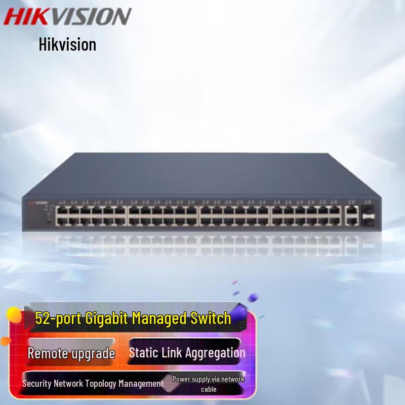 Hikvision 52-Port Cloud Gigabit PoE Switch
Hikvision 52-Port Cloud Gigabit PoE Switch