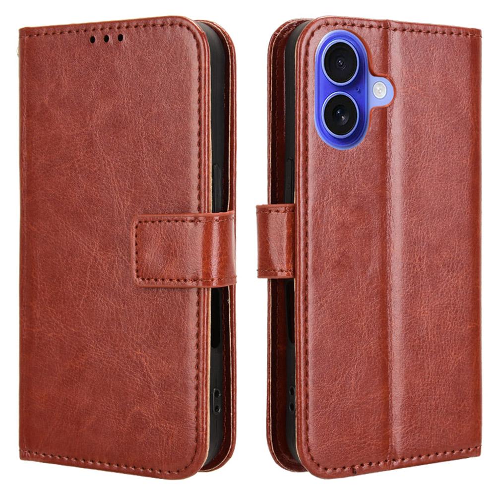 For iPhone 16 Case Crazy Horse Texture PU Leather Phone Wallet Cover B
For iPhone 16 Case Crazy Horse Texture PU Leather Phone Wallet Cover B