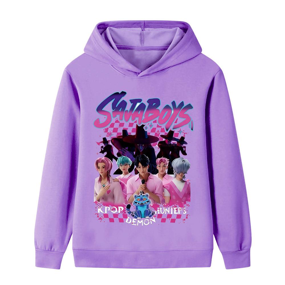 B1229 Дитячий Хлопчики Дівчата Sajaboys Kpop Румі Зої Міра Принт Худі з Довгими Рукавами 160cm фіолетовий
B1229 Дитячий Хлопчики Дівчата Sajaboys Kpop Румі Зої Міра Принт Худі з Довгими Рукавами 160cm фіолетовий