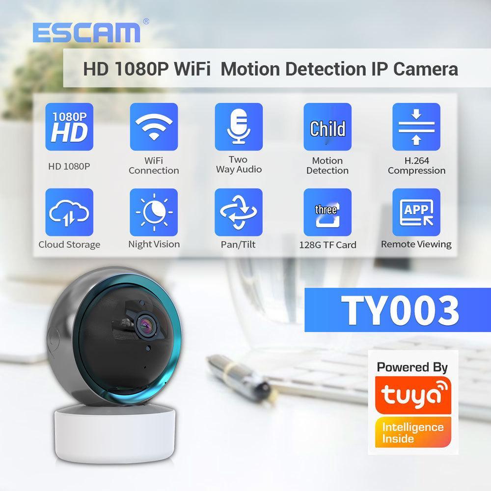 Alexa Doodle TY003 WiFi Camera: 1080P Night Vision, Pan-Tilt, Two-way Audio US Plug with Alexa + Google
Alexa Doodle TY003 WiFi Camera: 1080P Night Vision, Pan-Tilt, Two-way Audio US Plug with Alexa + Google