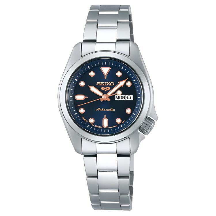 SEIKO Автоматические механические часы с водозащитой 100 м, стальной ремешок, 28 мм, SRRA007 Blue Dial
SEIKO Автоматические механические часы с водозащитой 100 м, стальной ремешок, 28 мм, SRRA007 Blue Dial