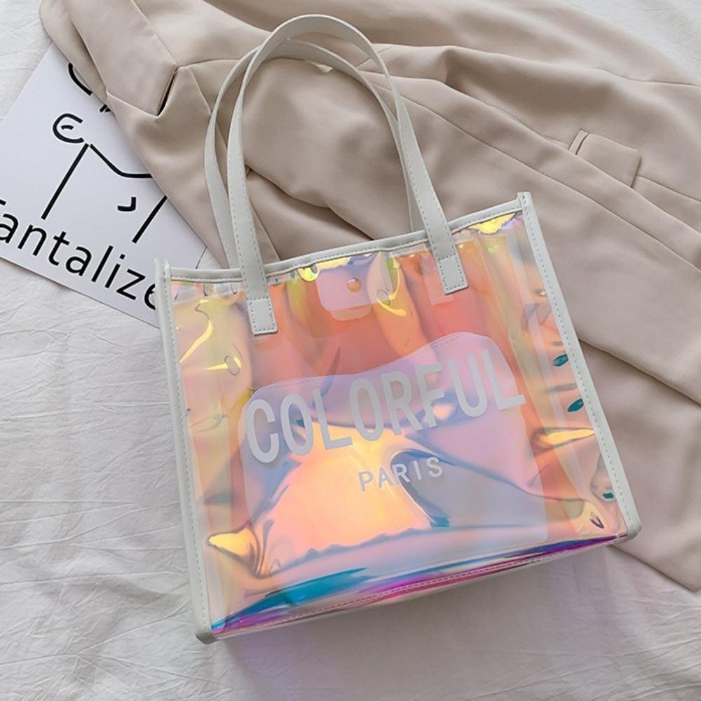 Korean Style Beach Portable Tote Summer Waterproof Shoulder Bags Laser PVC Handbag Girls Gift
Korean Style Beach Portable Tote Summer Waterproof Shoulder Bags Laser PVC Handbag Girls Gift
