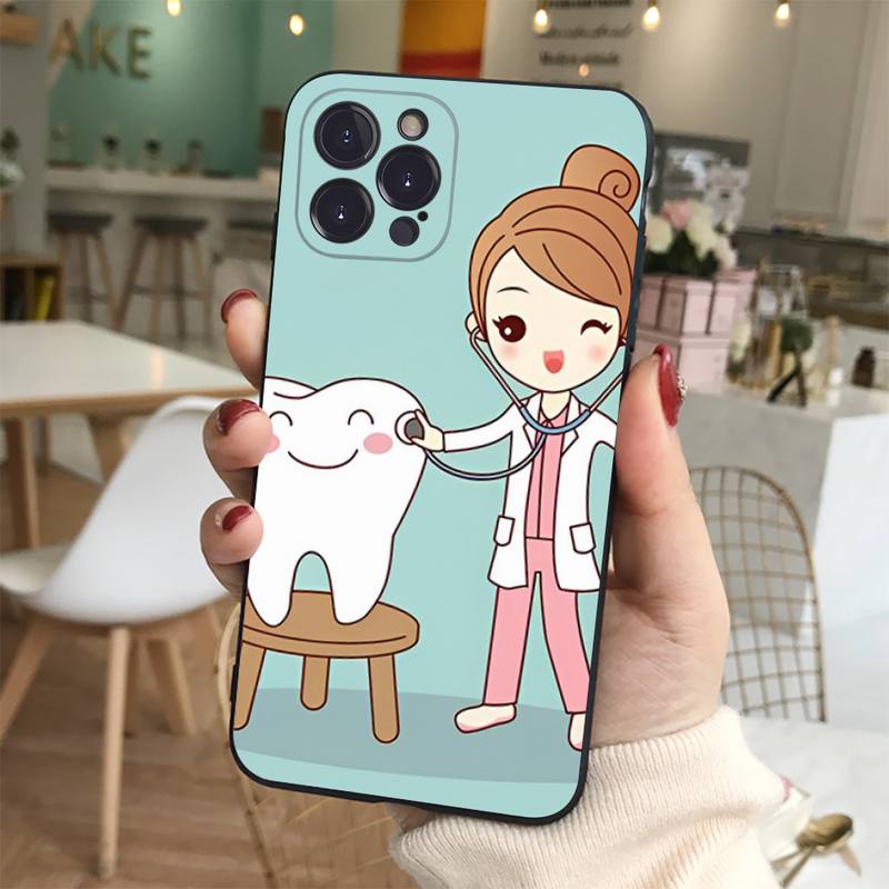 Cute Dentist Teeth Phone Case For iPhone 14 11 12 13 Mini Pro Max 8 7 6 6S Plus X SE 2020 XR XS Funda Case iphone SE 2020
Cute Dentist Teeth Phone Case For iPhone 14 11 12 13 Mini Pro Max 8 7 6 6S Plus X SE 2020 XR XS Funda Case iphone SE 2020