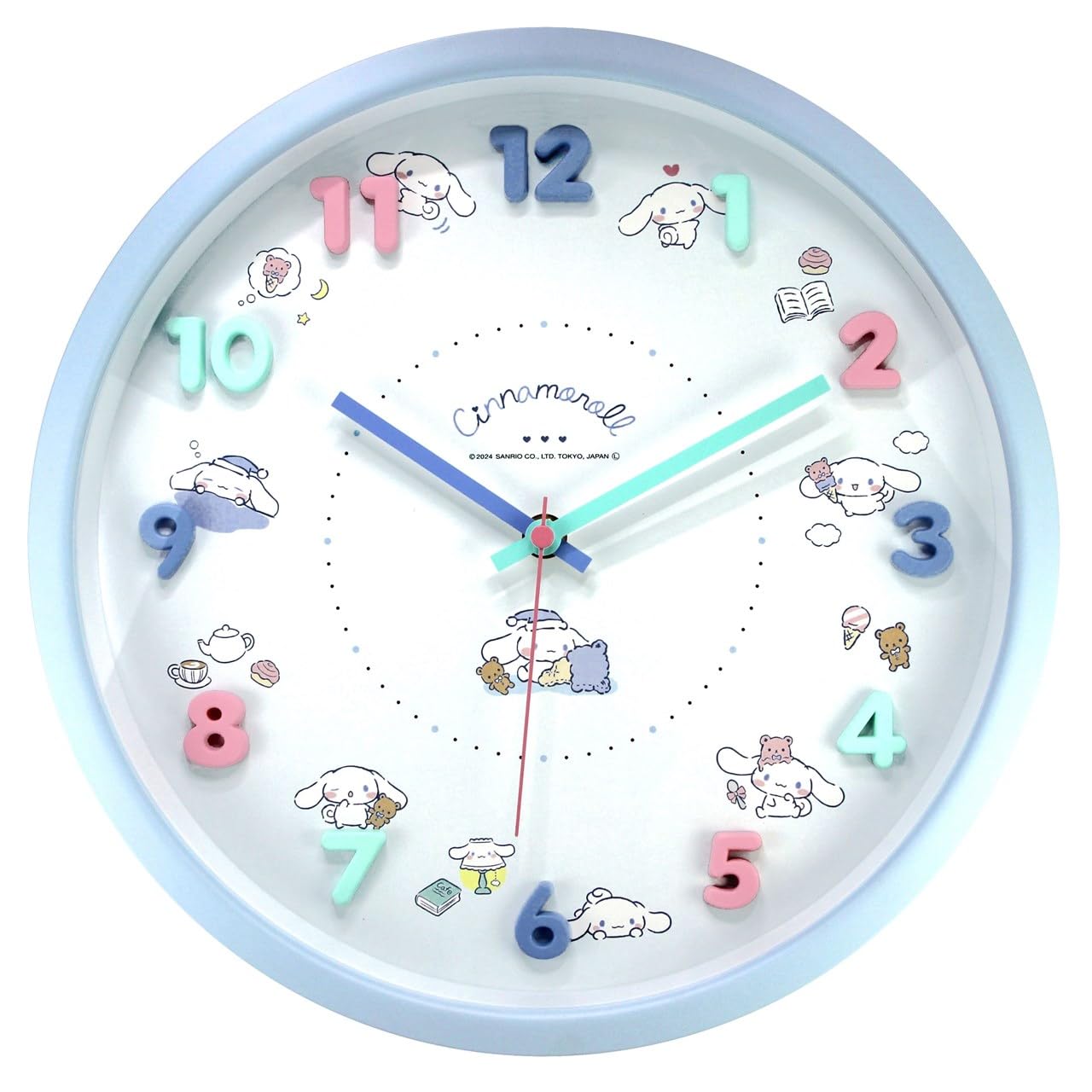 Настенные часы Tsujiseru Sanrio Icon, синие, диаметр 30 см, аналоговые, бесшумные, с непрерывной секундной стрелкой, Cinnamoroll 2926254
Настенные часы Tsujiseru Sanrio Icon, синие, диаметр 30 см, аналоговые, бесшумные, с непрерывной секундной стрелкой, Cinnamoroll 2926254