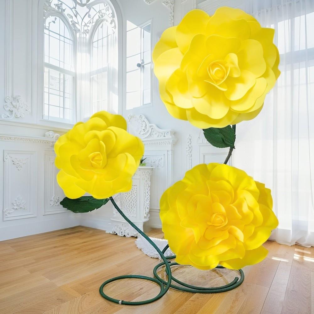 Yellow Color Decoration Rose 3D Wedding Reception Decor NEW Photography Props Shop Window Display 30cm
Yellow Color Decoration Rose 3D Wedding Reception Decor NEW Photography Props Shop Window Display 30cm