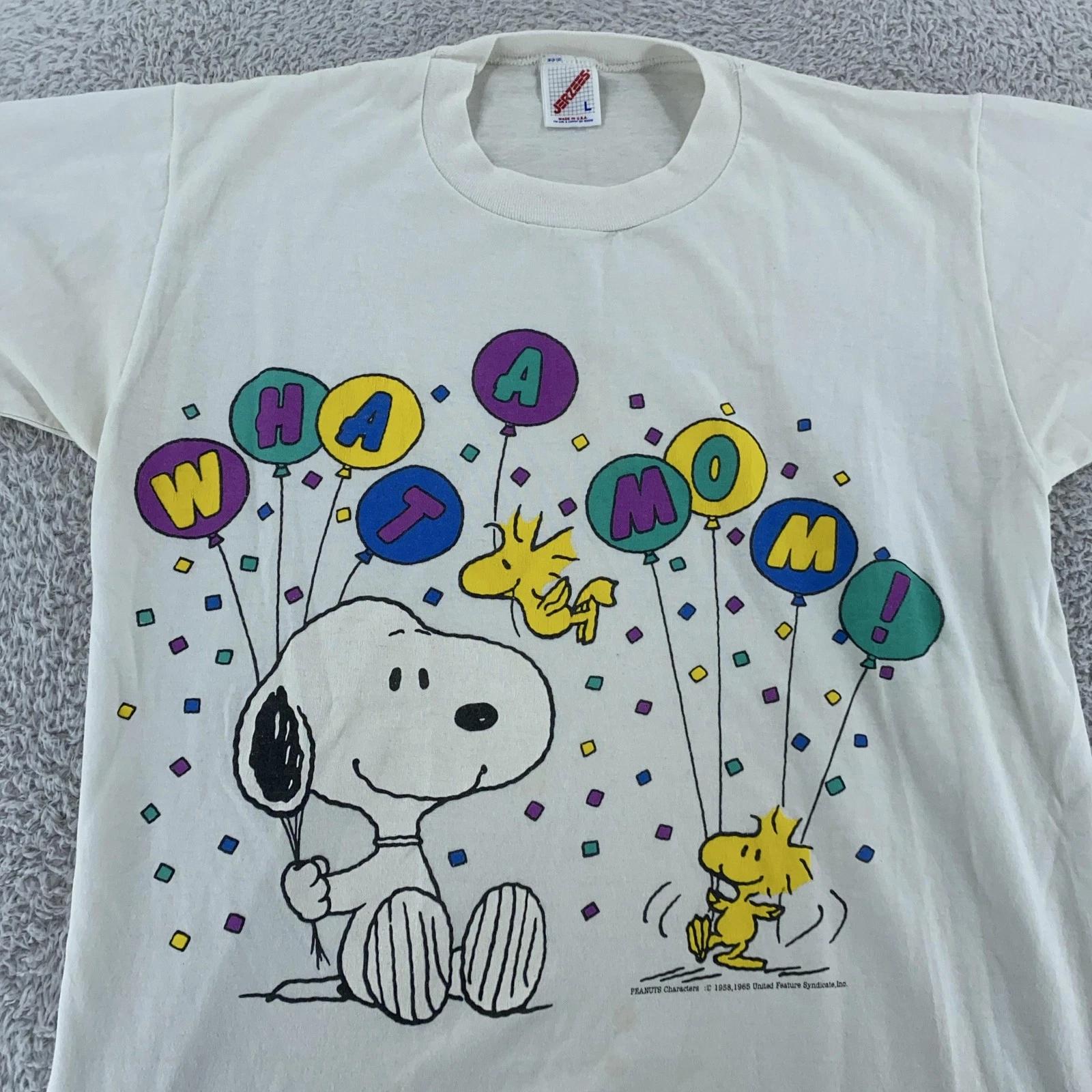 Vintage Snoopy What A Mom Shirt Mens Medium Woodstock Peanuts Cartoon 90s Tee S
Vintage Snoopy What A Mom Shirt Mens Medium Woodstock Peanuts Cartoon 90s Tee S