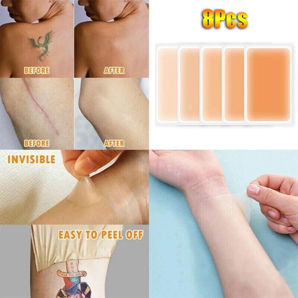 8Pcs Temporary Tattoo Cover Up Sticker Skin Color Acne Concealing decals Unisex 4 White and 4 Light
8Pcs Temporary Tattoo Cover Up Sticker Skin Color Acne Concealing decals Unisex 4 White and 4 Light