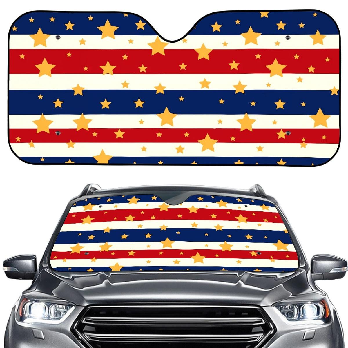 American Flag Car Sunshade: Sun Shield for Front Window 145cm*69.5cm
American Flag Car Sunshade: Sun Shield for Front Window 145cm*69.5cm