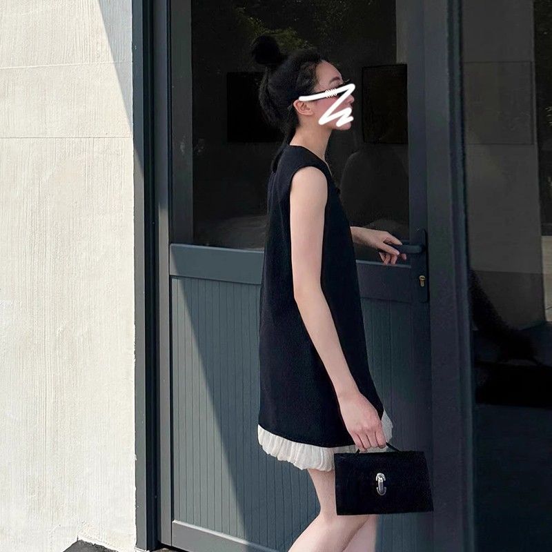 French small fragrant wind hollow sleeveless dress women s new summer feeling loose belly cover a word skirt XL чорний
French small fragrant wind hollow sleeveless dress women s new summer feeling loose belly cover a word skirt XL чорний