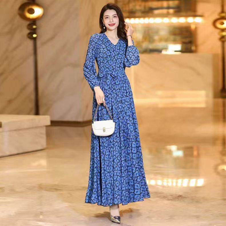 2025 Light Luxury Floral Slimming Long Dress for Women - Spring to Autumn 2XL
2025 Light Luxury Floral Slimming Long Dress for Women - Spring to Autumn 2XL