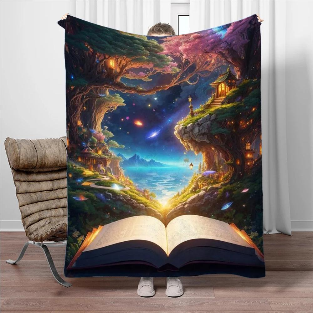 Magic Book Flannel Blanket Children Warm Soft Blanket for Sofa Bed Cover Blanket Suitable for Birthday Souvenir Camping Gifts 100x150cm(39x59in)
Magic Book Flannel Blanket Children Warm Soft Blanket for Sofa Bed Cover Blanket Suitable for Birthday Souvenir Camping Gifts 100x150cm(39x59in)