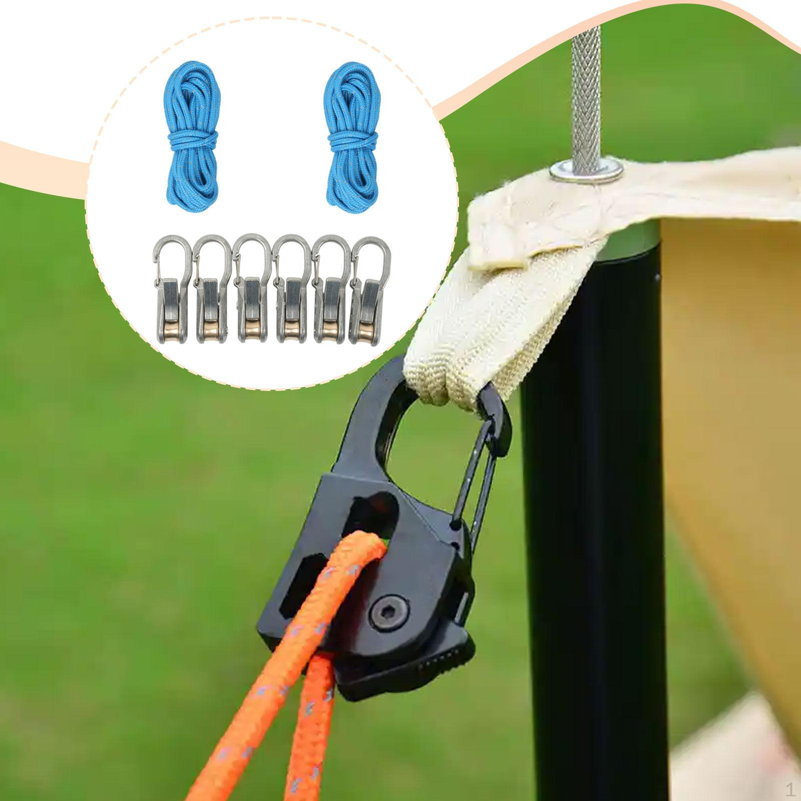 Rope Adjustment Kit for Tightening Ropes, Tensioner with Roller, Fixing Tool, Easy to Install, Made 2 Ropes 6 Hooks
Rope Adjustment Kit for Tightening Ropes, Tensioner with Roller, Fixing Tool, Easy to Install, Made 2 Ropes 6 Hooks