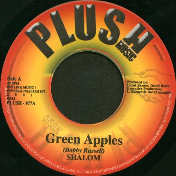 7inch Record SHALOM - Green Apples PLUSH877 Plush Music Jamaica Reggae, Ska & Dub Used
7inch Record SHALOM - Green Apples PLUSH877 Plush Music Jamaica Reggae, Ska & Dub Used