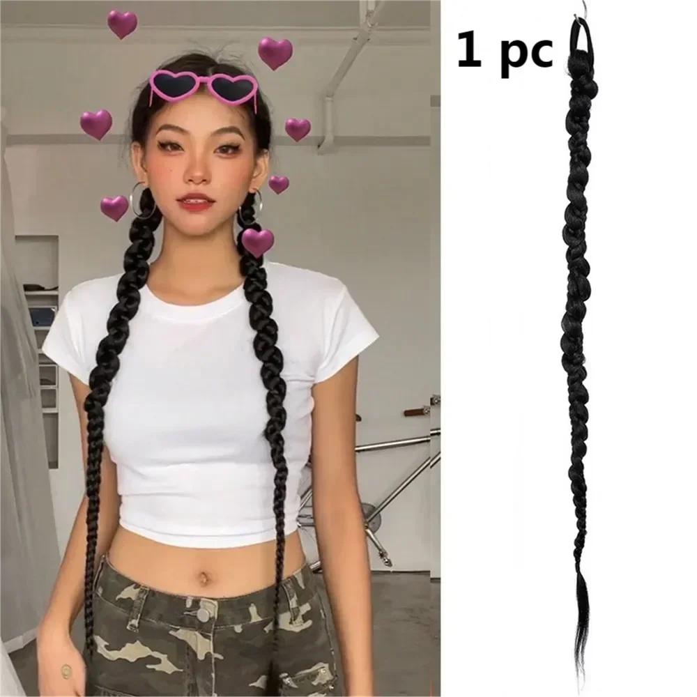 Simulated Ponytail Synthetic Wig for Women Sweet Cool Daily Boxing Braids Accessories Braids Easy To Wear Ponytail Wig 70cm
Simulated Ponytail Synthetic Wig for Women Sweet Cool Daily Boxing Braids Accessories Braids Easy To Wear Ponytail Wig 70cm