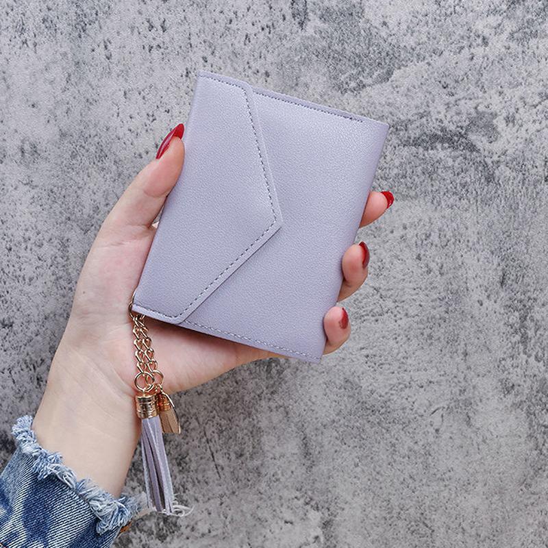 Short Women Wallets Pu Leather Women Luxury Tassels Wallet Hasp Small Wallet Trend Coin Purse Ladies Card Holder Pouch
Short Women Wallets Pu Leather Women Luxury Tassels Wallet Hasp Small Wallet Trend Coin Purse Ladies Card Holder Pouch