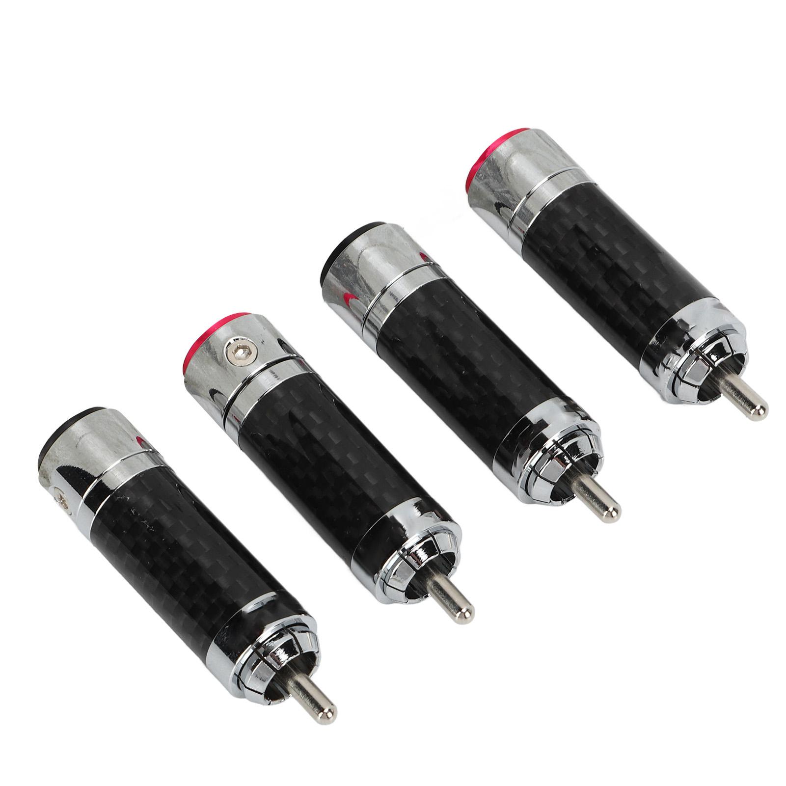 4 Pcs Plug Metal Video Cable Adapter Strong Signal Speaker Connector
4 Pcs Plug Metal Video Cable Adapter Strong Signal Speaker Connector