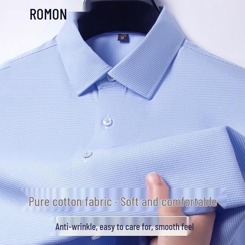 ROMON Men s Business Casual Wrinkle-Free Cotton Short-Sleeve Shirt 45
ROMON Men s Business Casual Wrinkle-Free Cotton Short-Sleeve Shirt 45
