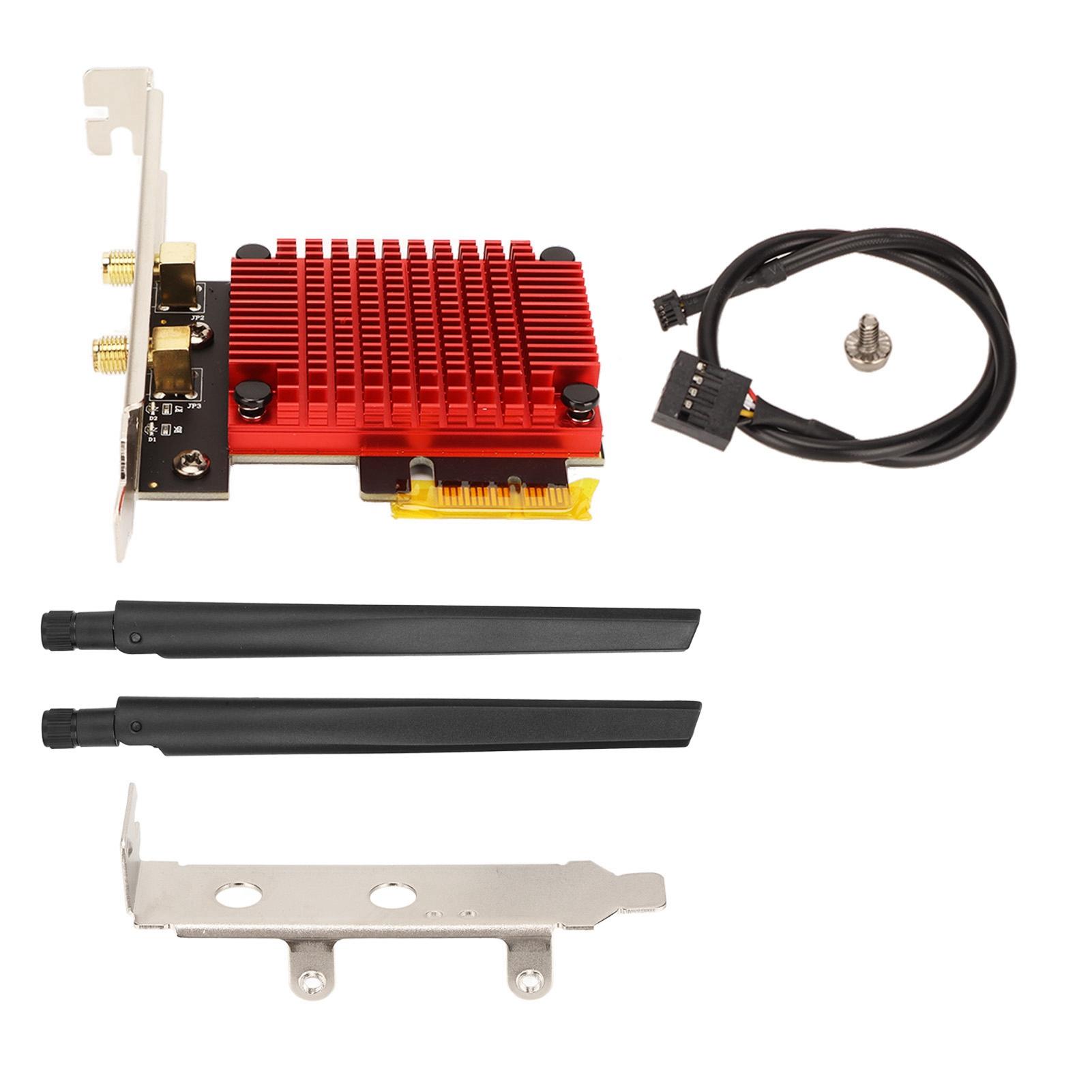 Wireless PCIe Card 3000Mbps Gigabit 2.4G 5G Dual Band Wireless Network Card 6dBi High Gain AC68
Wireless PCIe Card 3000Mbps Gigabit 2.4G 5G Dual Band Wireless Network Card 6dBi High Gain AC68