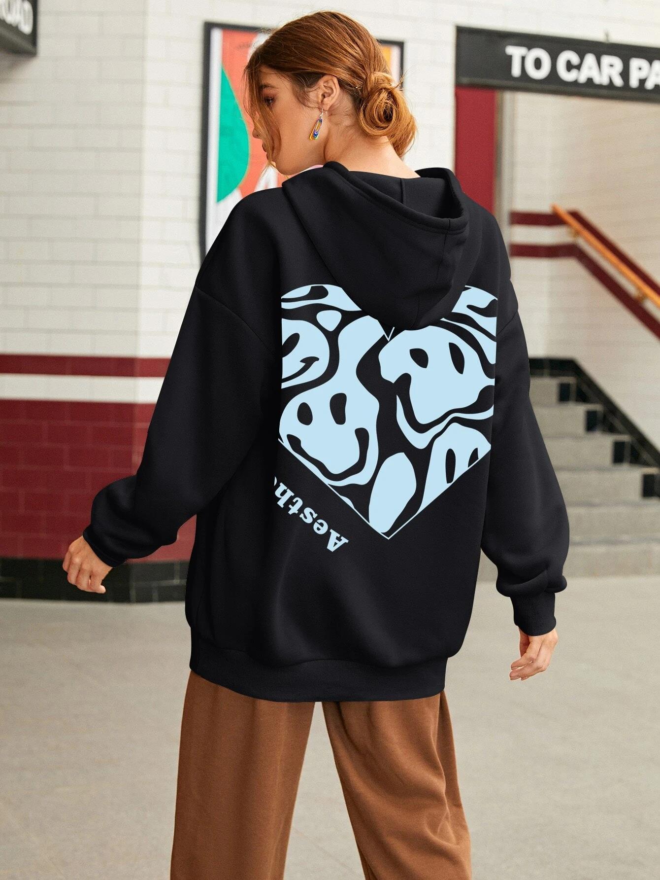 Забавный рисунок с рисунком улыбки, напечатанный с капюшоном, женские мягкие толстовки Harajuku, модные теплые флисовые повседневные женские спортивные толстовки с капюшоном XL
Забавный рисунок с рисунком улыбки, напечатанный с капюшоном, женские мягкие толстовки Harajuku, модные теплые флисовые повседневные женские спортивные толстовки с капюшоном XL