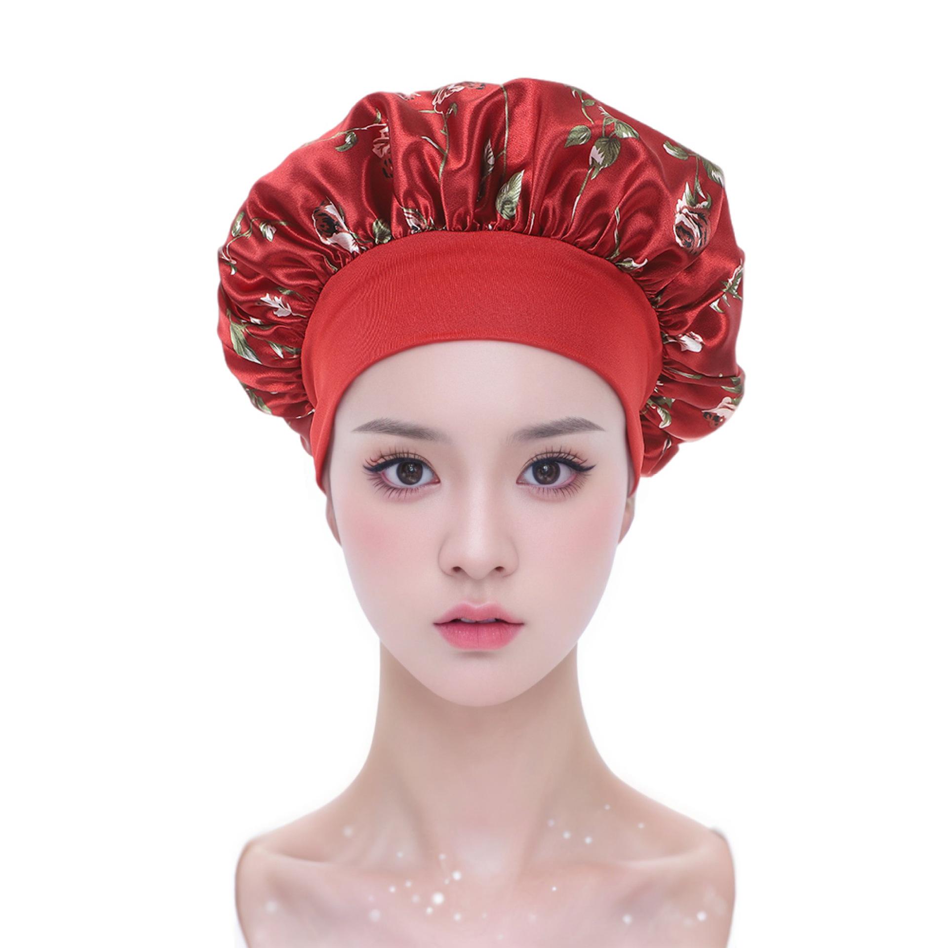 Elastic Wide Brim Satin Sleep Cap - Beauty Care Pullover for Hair (Hot Selling European & American Design) Diameter 30CM красный
Elastic Wide Brim Satin Sleep Cap - Beauty Care Pullover for Hair (Hot Selling European & American Design) Diameter 30CM красный