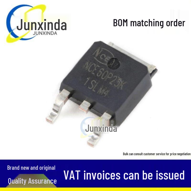 NCE60P25K TO-252-2 -60V/-25A P-Channel MOSFET Chip
NCE60P25K TO-252-2 -60V/-25A P-Channel MOSFET Chip