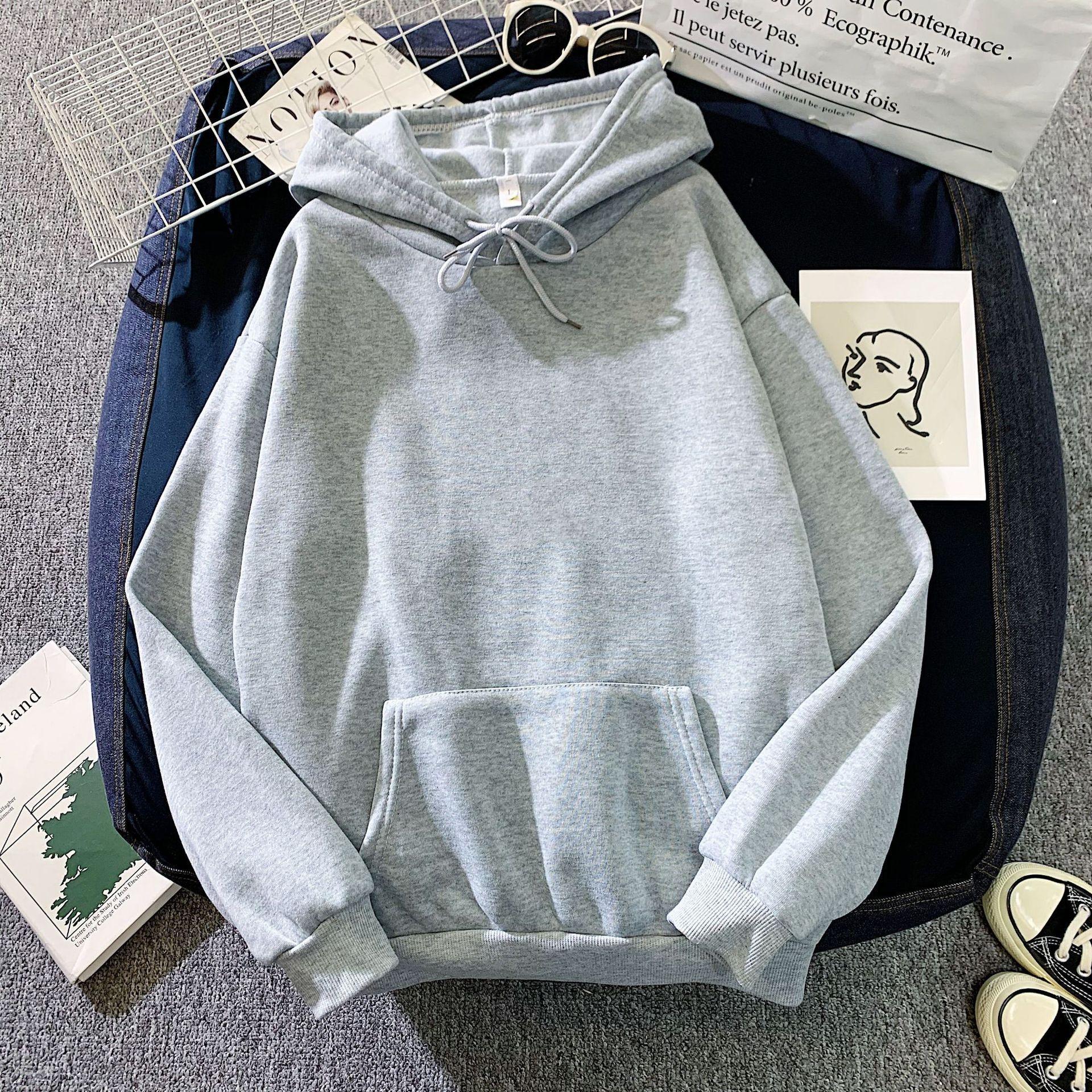 Fleece Lined Hoodie Sweatshirt Loose Unisex Autumn Winter Couple Tops Color Block Design Full Sleeve Thick Winter Style XS
Fleece Lined Hoodie Sweatshirt Loose Unisex Autumn Winter Couple Tops Color Block Design Full Sleeve Thick Winter Style XS