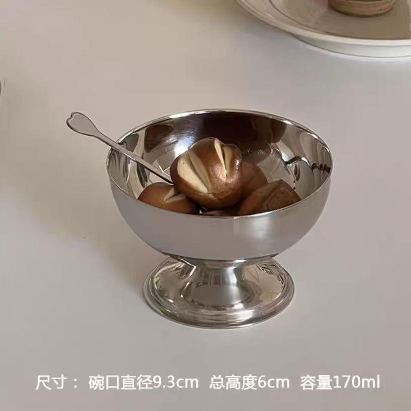 Ice Cream Cups Salad Bowl Stainless Steel Bowl Dessert Fruit Plate Snack Dish Ice Cream Tools
Ice Cream Cups Salad Bowl Stainless Steel Bowl Dessert Fruit Plate Snack Dish Ice Cream Tools