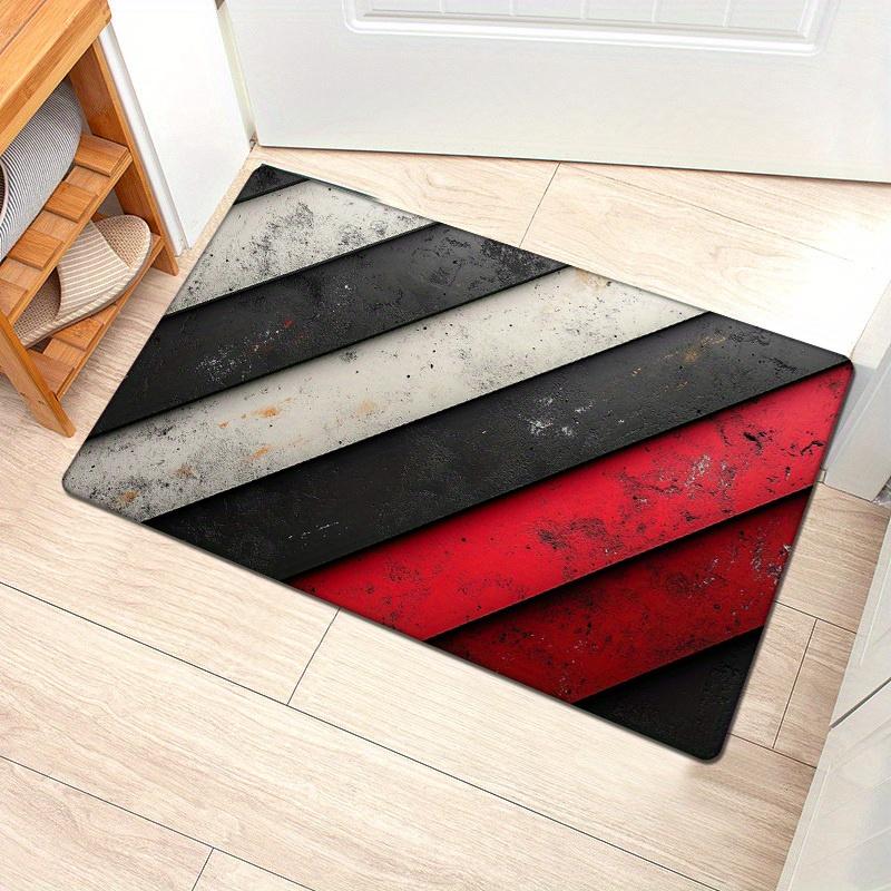 Flannel Sponge 0.47inch Thick - 1pc Red and Black Striped Kitchen Fl Mat, Floor Area Mat, Doormat for Entryway Kitchen Living Ro 40cm x 60cm
Flannel Sponge 0.47inch Thick - 1pc Red and Black Striped Kitchen Fl Mat, Floor Area Mat, Doormat for Entryway Kitchen Living Ro 40cm x 60cm