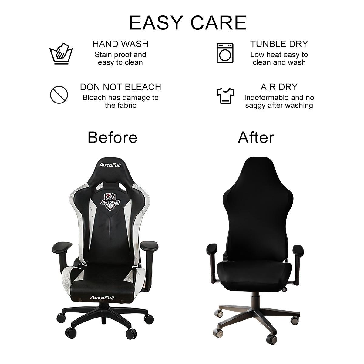 4 шт./комплект эластичный молочный шелк водо- и электростойкий чехол для стула для соревнований, чехол для стула для игрового зала в интернет-кафе чёрный