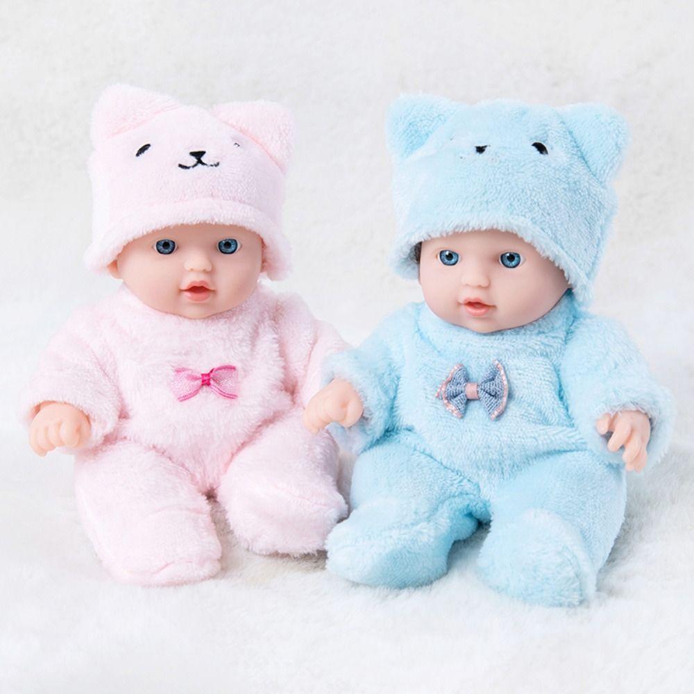 Plush Clothes Simulated Baby Doll Cute Bear Silicone Doll Kids Toy 20CM Doll Toy Holiday Gift синий
Plush Clothes Simulated Baby Doll Cute Bear Silicone Doll Kids Toy 20CM Doll Toy Holiday Gift синий
