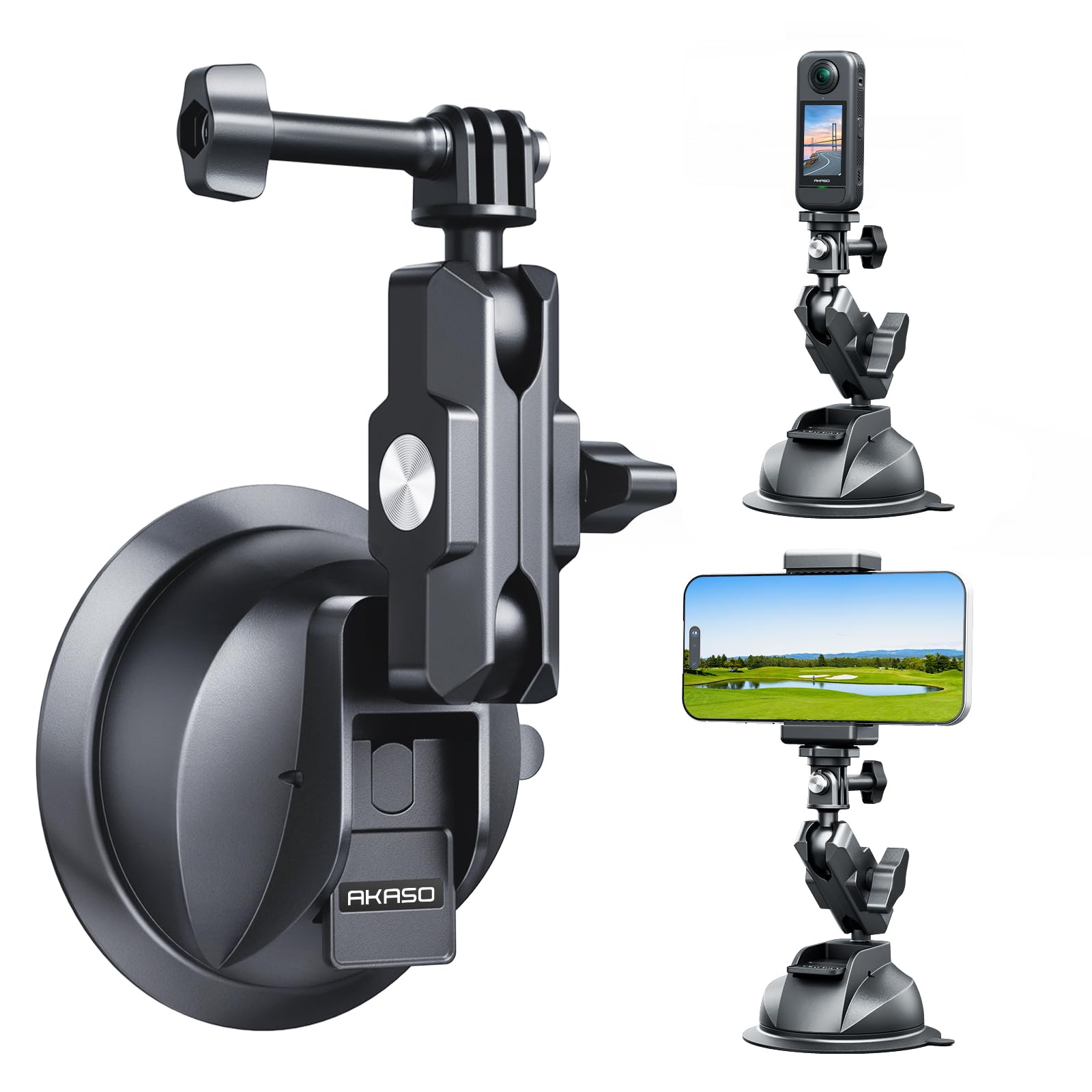 Автомобильное крепление AKASO на присоске для камер GoPro, Insta360 и DJI, 360° вращение, Простота установки, Совместимо с GoPro Hero 131211109, Insta360
Автомобильное крепление AKASO на присоске для камер GoPro, Insta360 и DJI, 360° вращение, Простота установки, Совместимо с GoPro Hero 131211109, Insta360