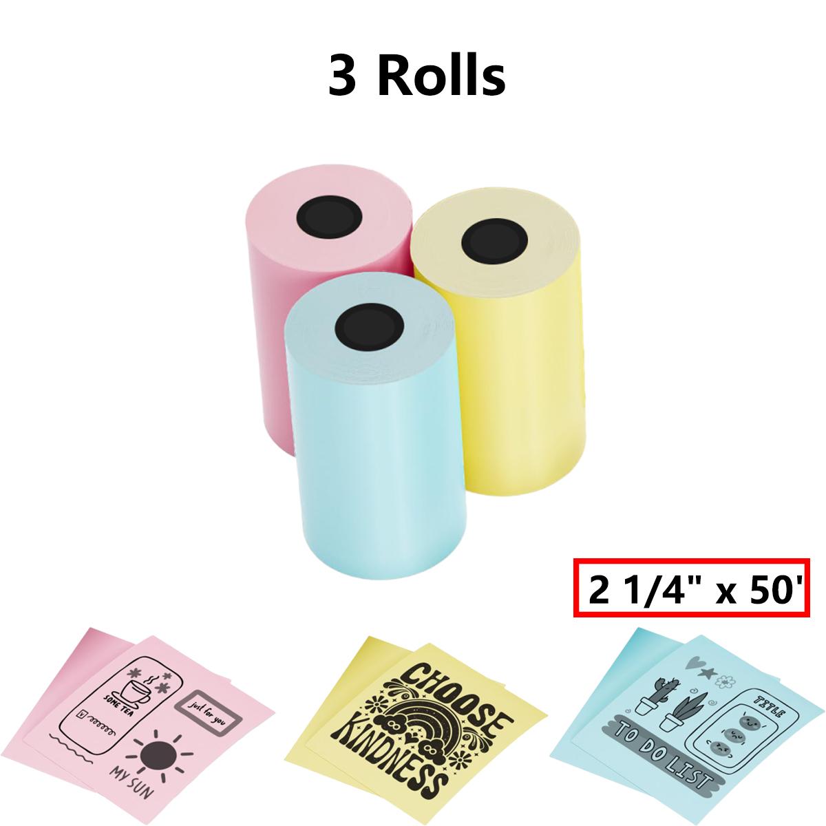 2 1/4 x 50 Кольоровий термопапір, 57 мм Папір для чеків, Без БФА Підходить для всіх 57/58 мм Міні термо POS принтерів, Термінали Square, Машини для кредитних карток 3Rolls-Blue/Pink/Yellow arylide жовтий колір
2 1/4 x 50 Кольоровий термопапір, 57 мм Папір для чеків, Без БФА Підходить для всіх 57/58 мм Міні термо POS принтерів, Термінали Square, Машини для кредитних карток 3Rolls-Blue/Pink/Yellow arylide жовтий колір