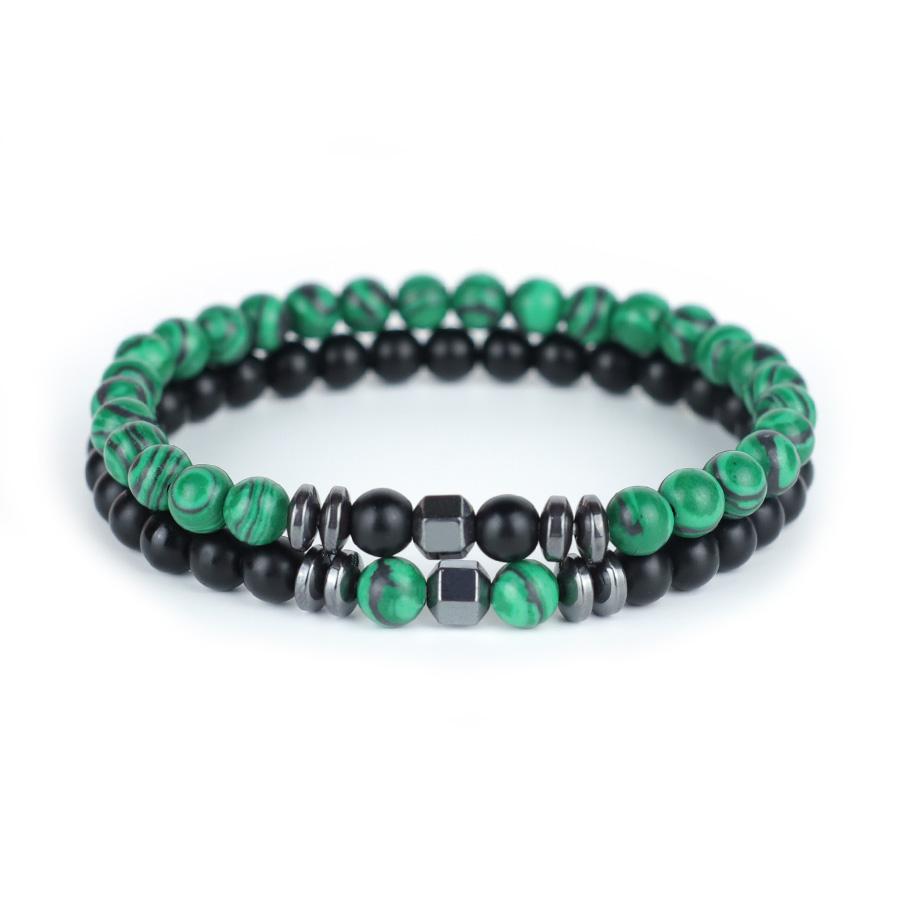 Trendy 2Pcs/Set Men Stone Bracelet Handmade Hematite Healing Braslet Howlite Onyx Malachite Beaded Braclet Pulseria Hombre Joias малахитовая зелень
Trendy 2Pcs/Set Men Stone Bracelet Handmade Hematite Healing Braslet Howlite Onyx Malachite Beaded Braclet Pulseria Hombre Joias малахитовая зелень