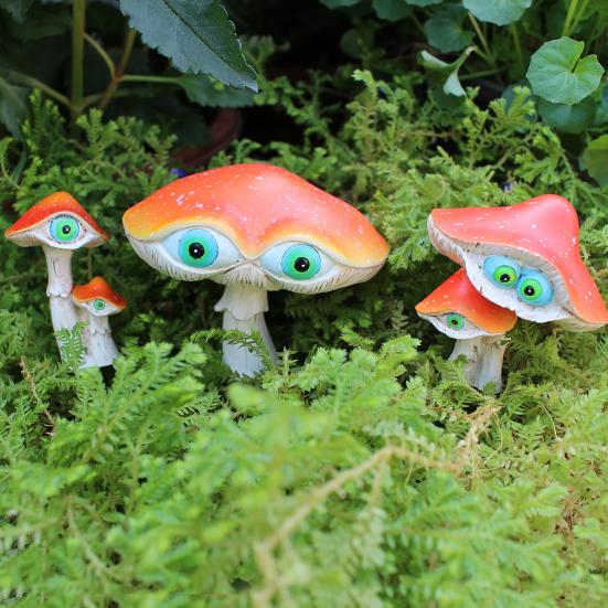 Yousheng 3Pcs Cartoon Mushroom Figurines Realistic Looking Weather-Resistant Outdoor Miniature Statues Potted Landscape Decor 3pcs
Yousheng 3Pcs Cartoon Mushroom Figurines Realistic Looking Weather-Resistant Outdoor Miniature Statues Potted Landscape Decor 3pcs