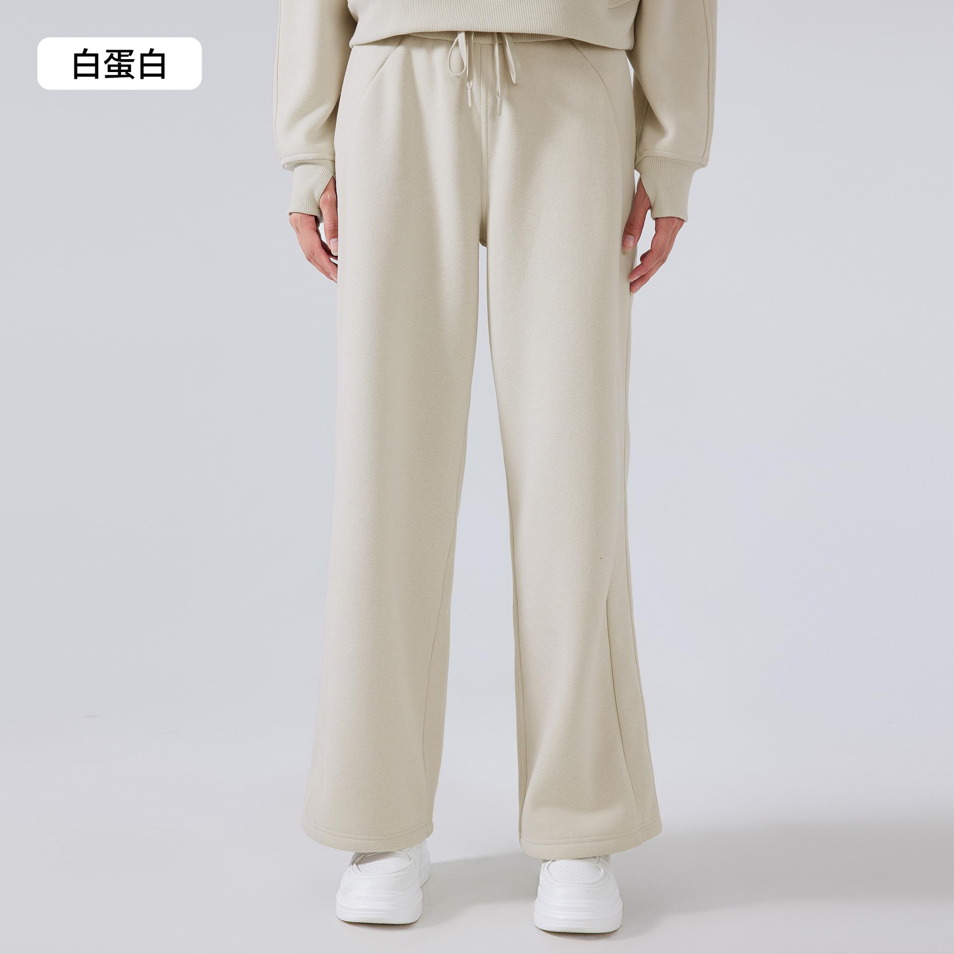 Autumn and winter new products velvet high waist loose casual wide-leg pants wear versatile warm thickened sweatpants 4
Autumn and winter new products velvet high waist loose casual wide-leg pants wear versatile warm thickened sweatpants 4