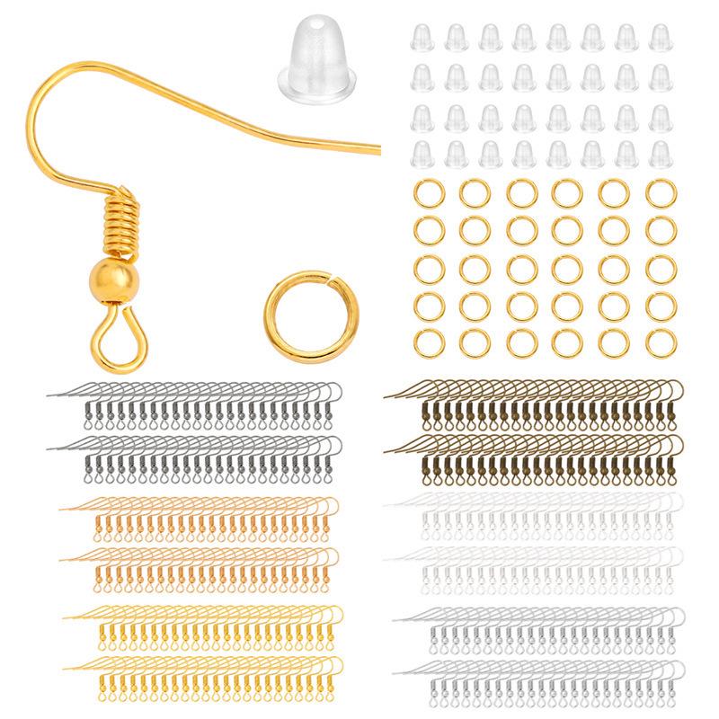 100 Piece DIY Earring Accessory Set: Ear Hooks, Jump Rings, Earplugs for Handmade Dangle Earrings 100 pcs each of 3 accessories per set/bag
100 Piece DIY Earring Accessory Set: Ear Hooks, Jump Rings, Earplugs for Handmade Dangle Earrings 100 pcs each of 3 accessories per set/bag