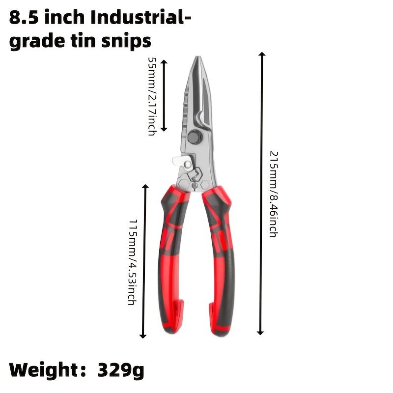 1pc Industrial Sheet Metal Shears: Heavy-Duty Aviation Snips. Cuts metal, color sheets & tiles. High hardness & durable. червоний
1pc Industrial Sheet Metal Shears: Heavy-Duty Aviation Snips. Cuts metal, color sheets & tiles. High hardness & durable. червоний