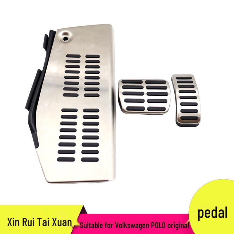 Non-Slip Pedal Covers for Volkswagen POLO: Decorative Accelerator, Brake, and Rest Pad Accessories Aluminum Alloy + Hard Rubber
Non-Slip Pedal Covers for Volkswagen POLO: Decorative Accelerator, Brake, and Rest Pad Accessories Aluminum Alloy + Hard Rubber