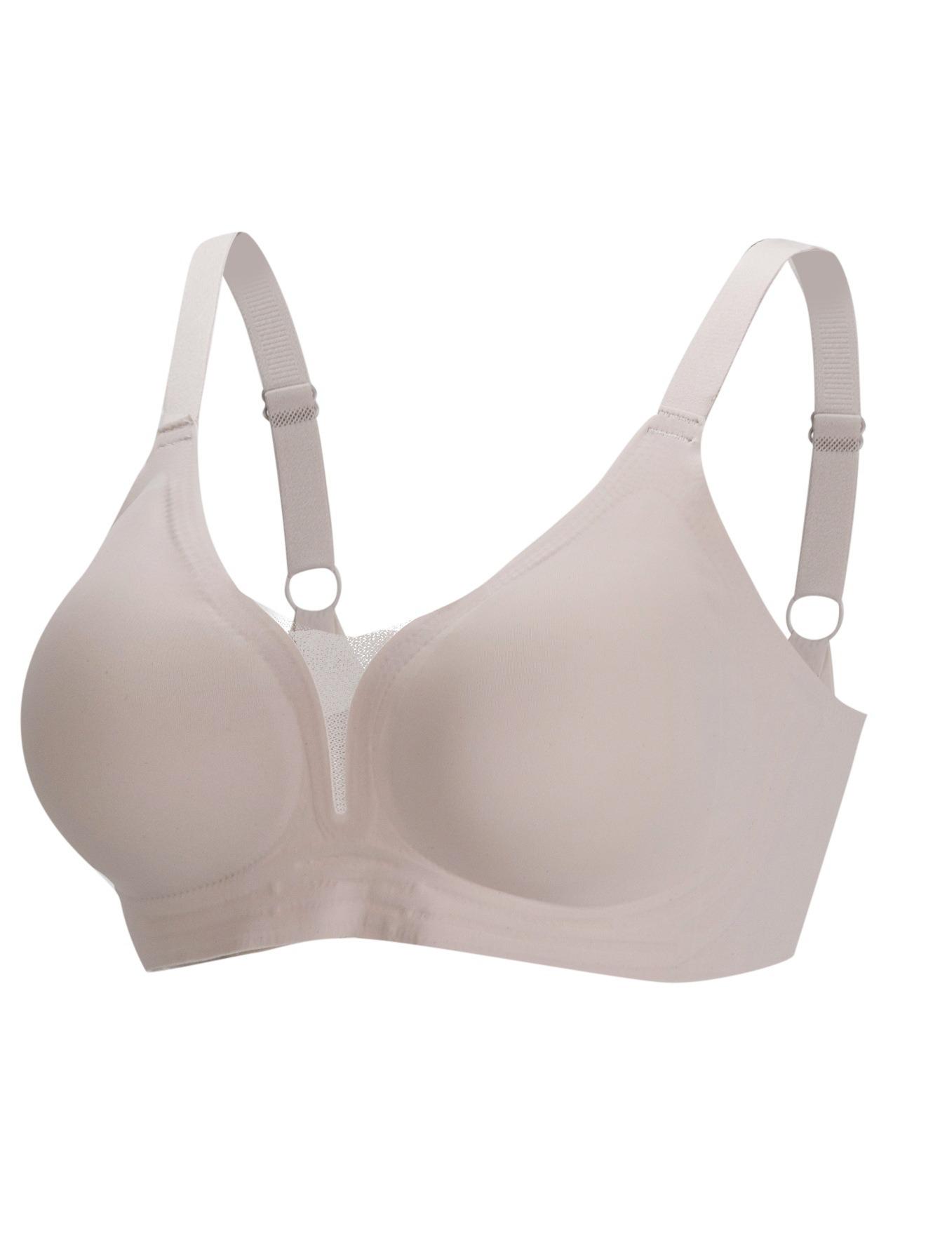 Европейский и американский бесшовный бюстгальтер-минимайзер большого размера - Тонкий, сексуальный стиль с боковой поддержкой для большой груди XL розовый
Европейский и американский бесшовный бюстгальтер-минимайзер большого размера - Тонкий, сексуальный стиль с боковой поддержкой для большой груди XL розовый