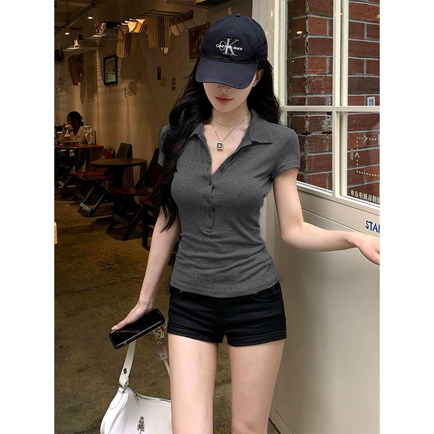 Summer new fashion polo short sleeve t-shirt women s tops M
Summer new fashion polo short sleeve t-shirt women s tops M