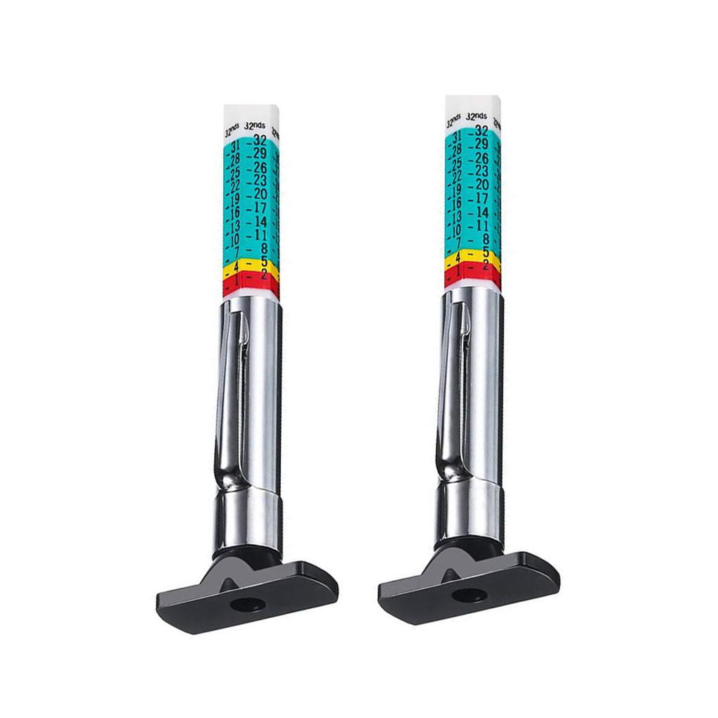 2 Pieces Car Tire Depth Gauge Tires Tester Measuring Tool Professional
2 Pieces Car Tire Depth Gauge Tires Tester Measuring Tool Professional