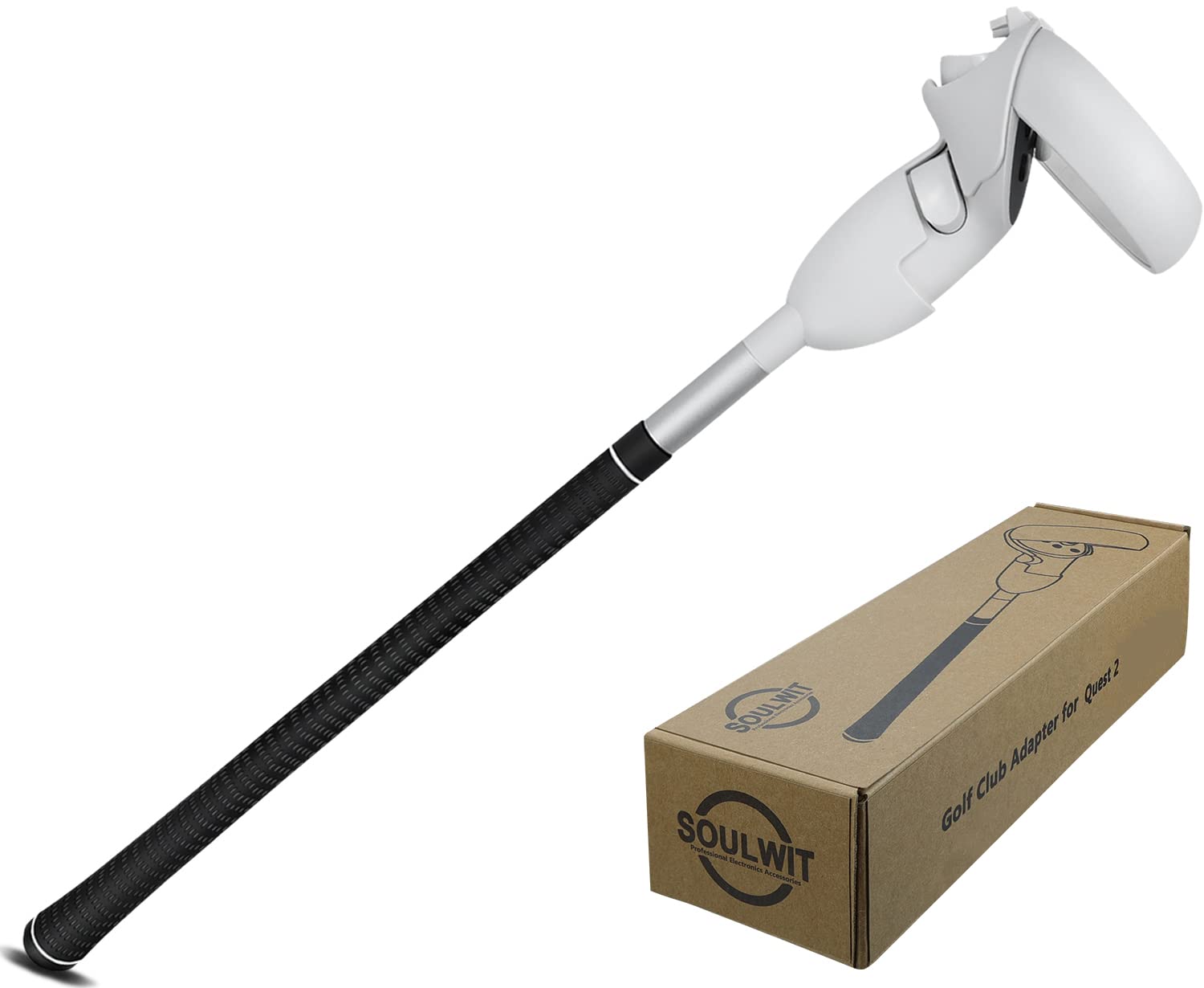SOULWIT Golf Club Handle for Quest 2 Controller Handle Extension Handle for Quest 2 Long Bar VR Accessory Increased Realism Easy to Install White
SOULWIT Golf Club Handle for Quest 2 Controller Handle Extension Handle for Quest 2 Long Bar VR Accessory Increased Realism Easy to Install White