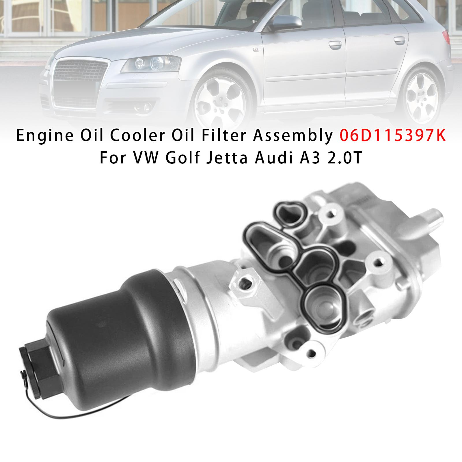 Масляный радиатор двигателя в сборе с масляным фильтром 06D115397K для Volkswagen Golf JettaA3 2.0T
Масляный радиатор двигателя в сборе с масляным фильтром 06D115397K для Volkswagen Golf JettaA3 2.0T