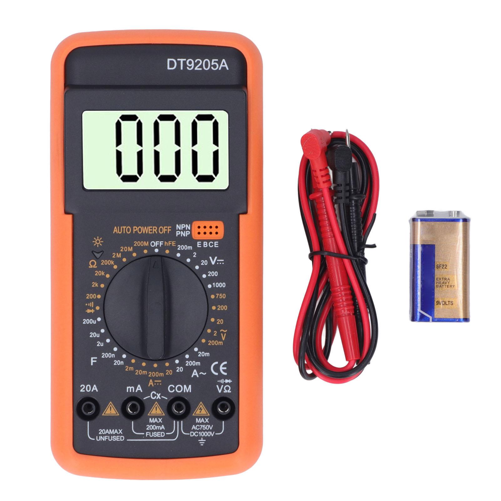 Digital Multimeter LCD Display Portable Diode Testing Current Voltage Resistance Meter Voltammeter
Digital Multimeter LCD Display Portable Diode Testing Current Voltage Resistance Meter Voltammeter
