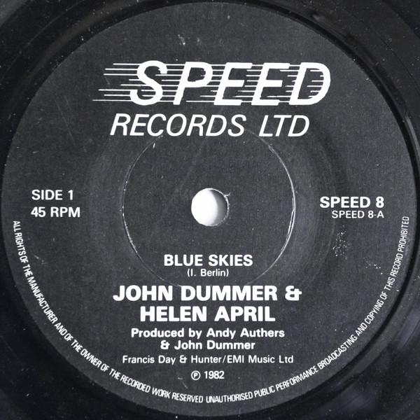 7inch Record JOHN DUMMER & HELEN APRIL - Blue Skies SPEED8 Speed Records L 1982 Japan Jazz Used
7inch Record JOHN DUMMER & HELEN APRIL - Blue Skies SPEED8 Speed Records L 1982 Japan Jazz Used