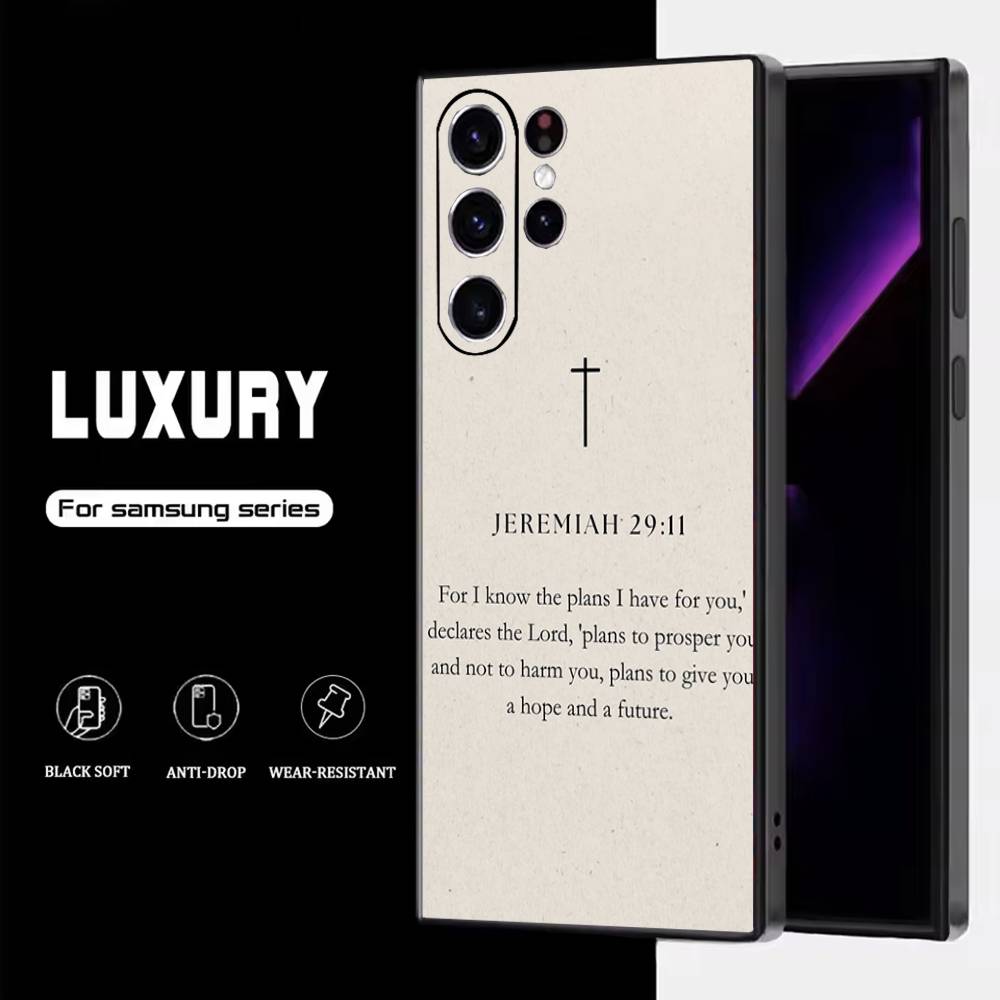 Gods Plan Jesus Bible Verse Phone Case For Samsung S25,S24,S23,S22,S21,S20,S10,Ultra,Plus,Lite,FE,Soft Silicone Black Cover Samsung S25Plus
Gods Plan Jesus Bible Verse Phone Case For Samsung S25,S24,S23,S22,S21,S20,S10,Ultra,Plus,Lite,FE,Soft Silicone Black Cover Samsung S25Plus