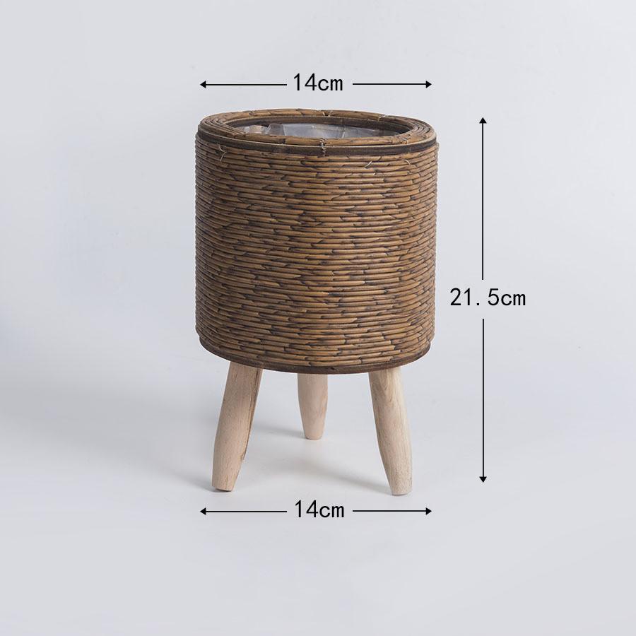 Vintage Planters Imitation Rattan Flower Stand Woven Storage Basket With Wooden Legs Plant Pot Stand Holder Basket Organizer
Vintage Planters Imitation Rattan Flower Stand Woven Storage Basket With Wooden Legs Plant Pot Stand Holder Basket Organizer