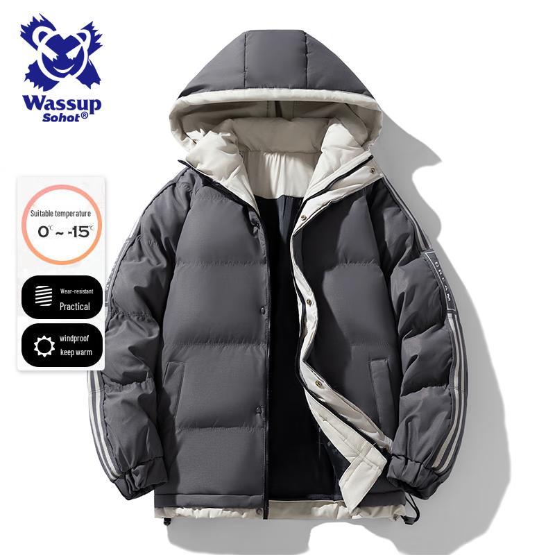 Wassup Sohot Men s Hooded Padded Jacket XL
Wassup Sohot Men s Hooded Padded Jacket XL