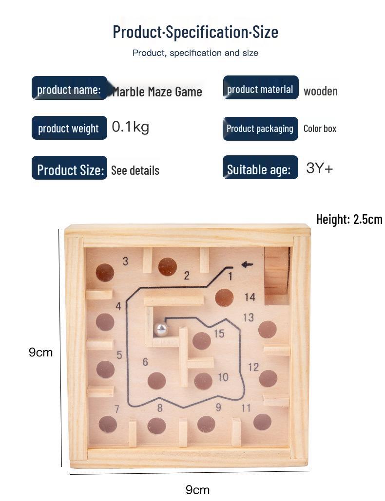Children s Wooden Hand-Crank Ball Maze Game - Educational Toy for Kids and Seniors
Children s Wooden Hand-Crank Ball Maze Game - Educational Toy for Kids and Seniors